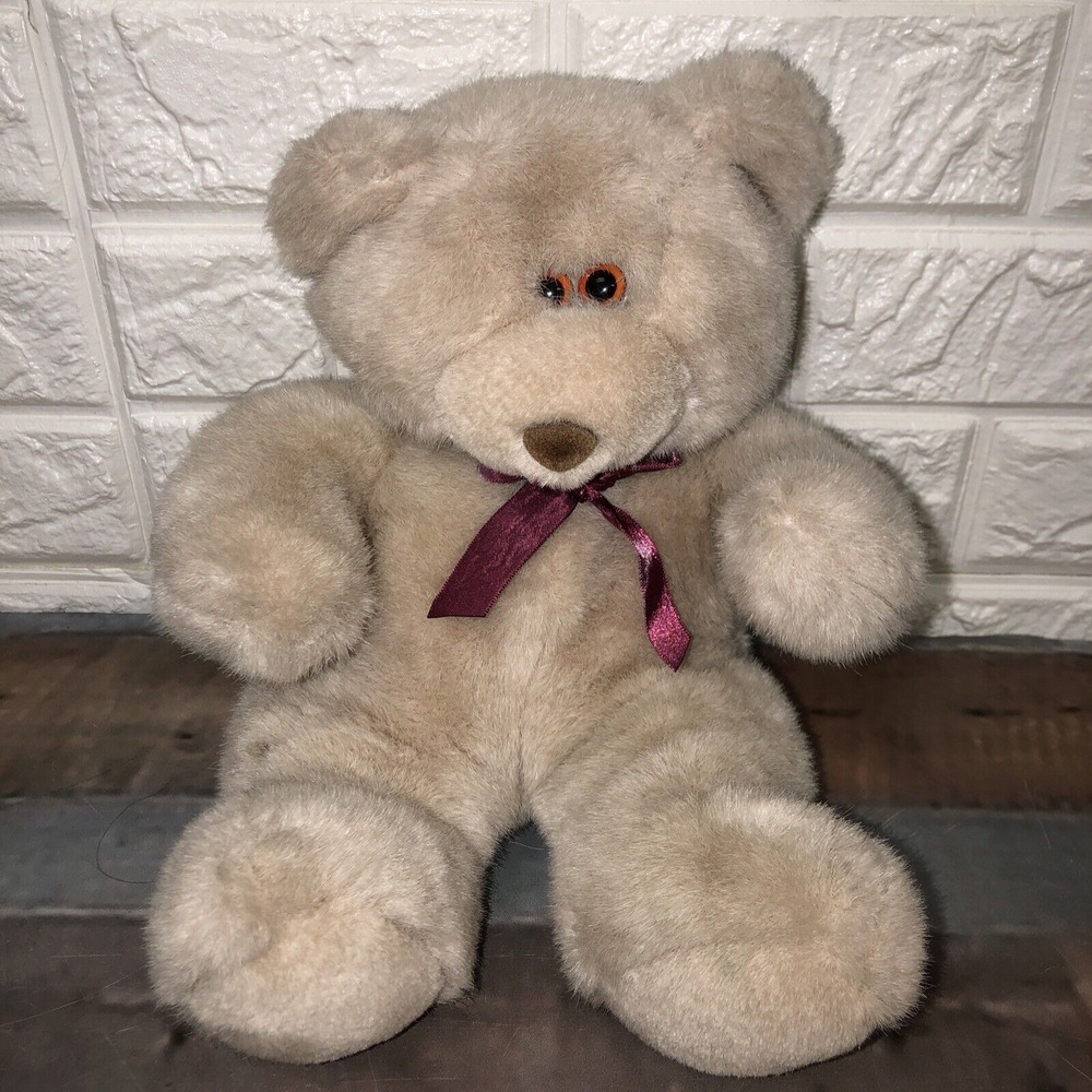 Vtg Tanโ Teddy Bear Just Friends 1990 Moonbeam Plush Stuffed Animal Toy 10"